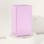HOMCOM Mini-réfrigérateur de 90,6 L avec congélateur, Réfrigérateur compact à porte unique avec thermostat réglable pour chambre
