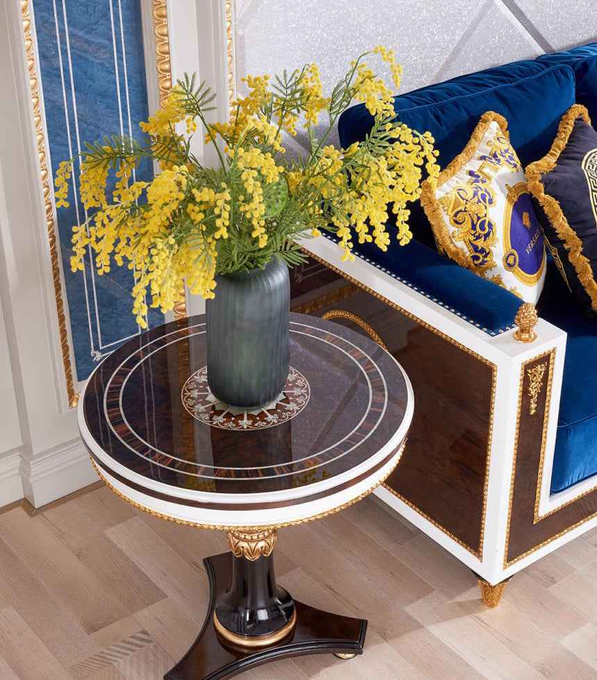 Table ronde élégante pour les maisons et les bureaux modernes