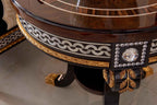 Table d'appoint ronde pour intérieurs contemporains