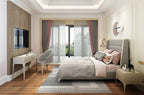 Coiffeuse moderne avec miroir et rangement