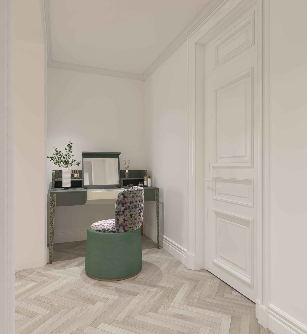 Coiffeuse moderne au design élégant et aux rangements fonctionnels
