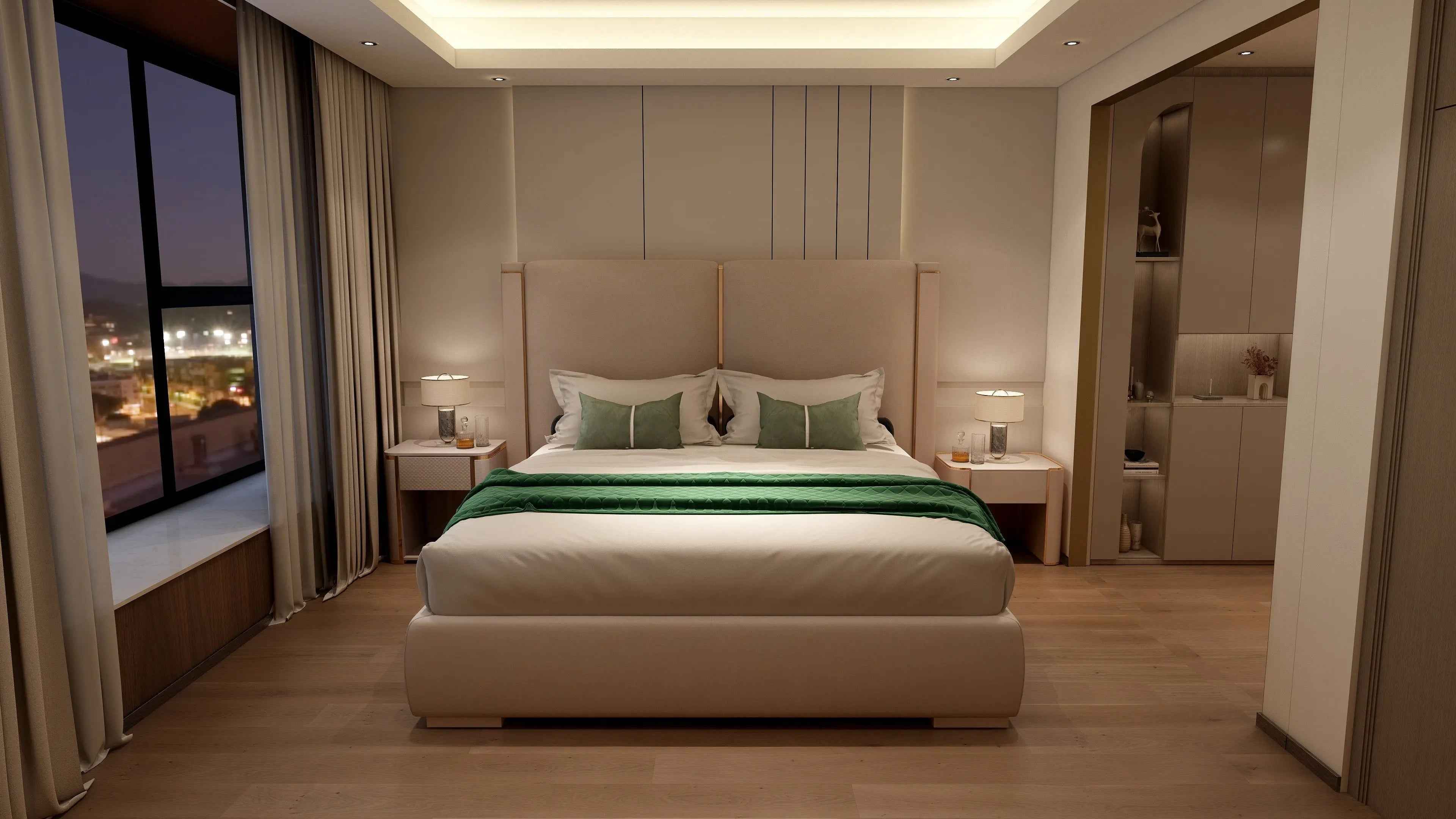 Table de chevet moderne avec tiroir pour chambre à coucher