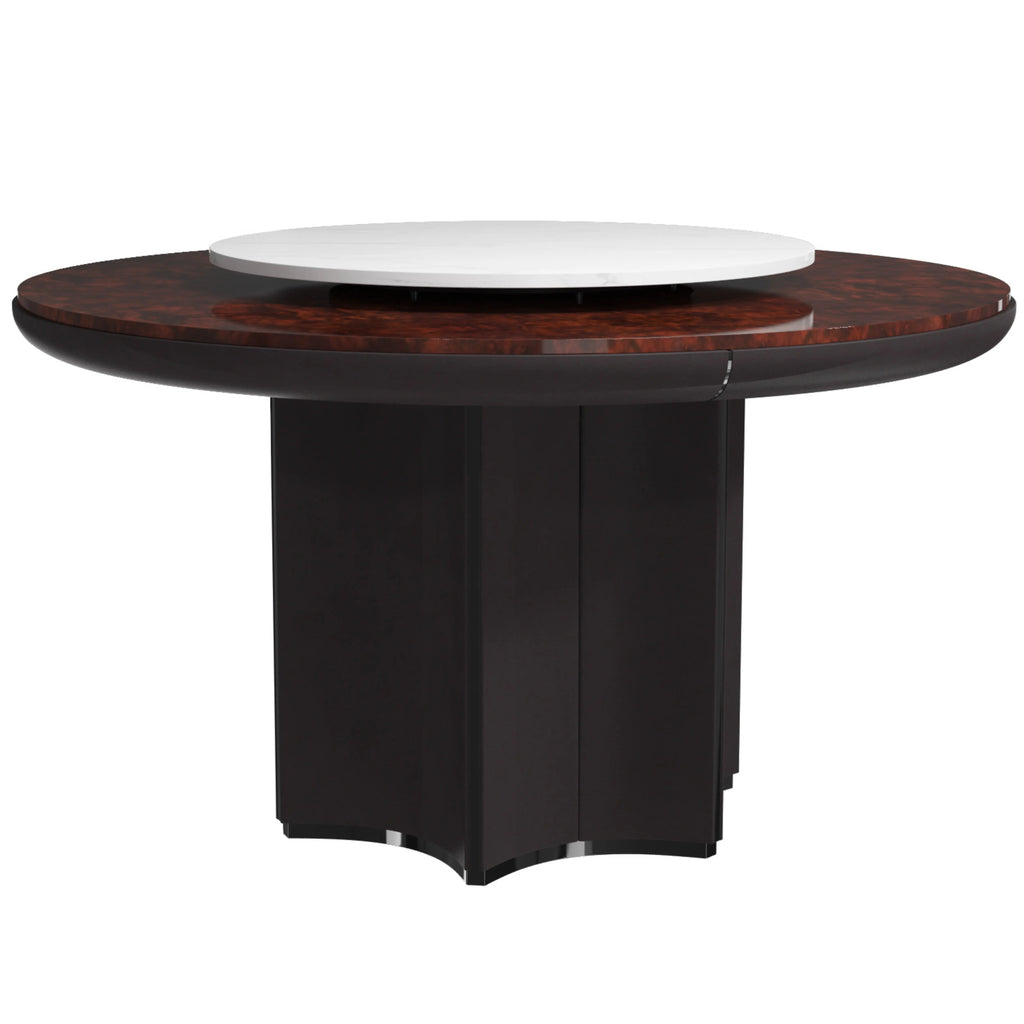 Table à manger ronde classique de luxe léger