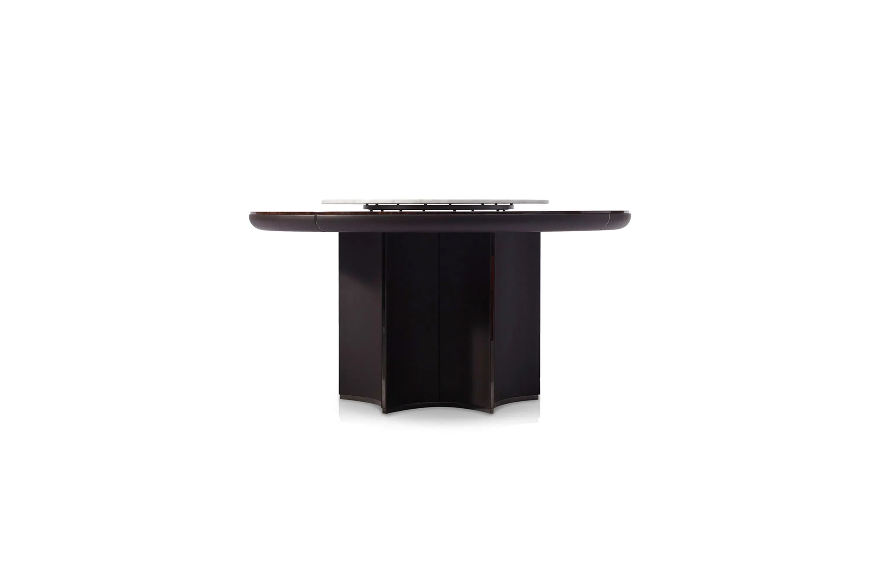 Table à manger ronde classique de luxe léger