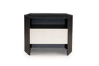 Table de chevet noire contemporaine pour chambres modernes