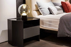 Table de chevet noire contemporaine pour chambres modernes