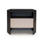 Table de chevet noire contemporaine pour chambres modernes