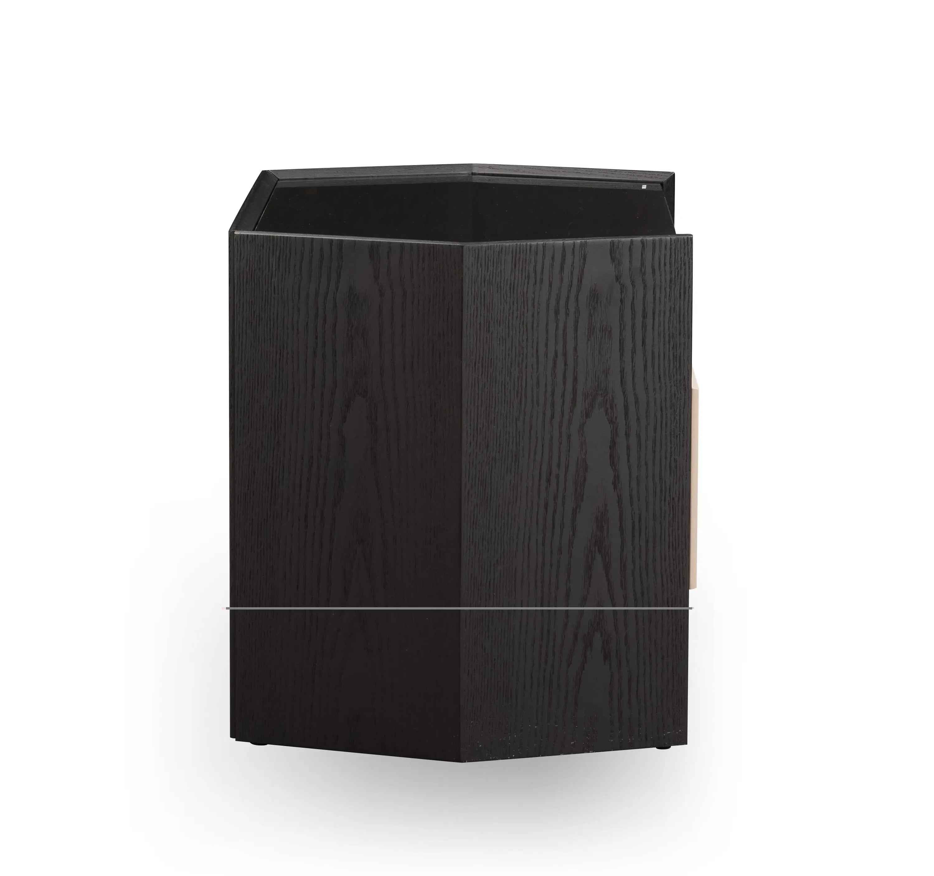 Table de chevet noire contemporaine pour chambres modernes