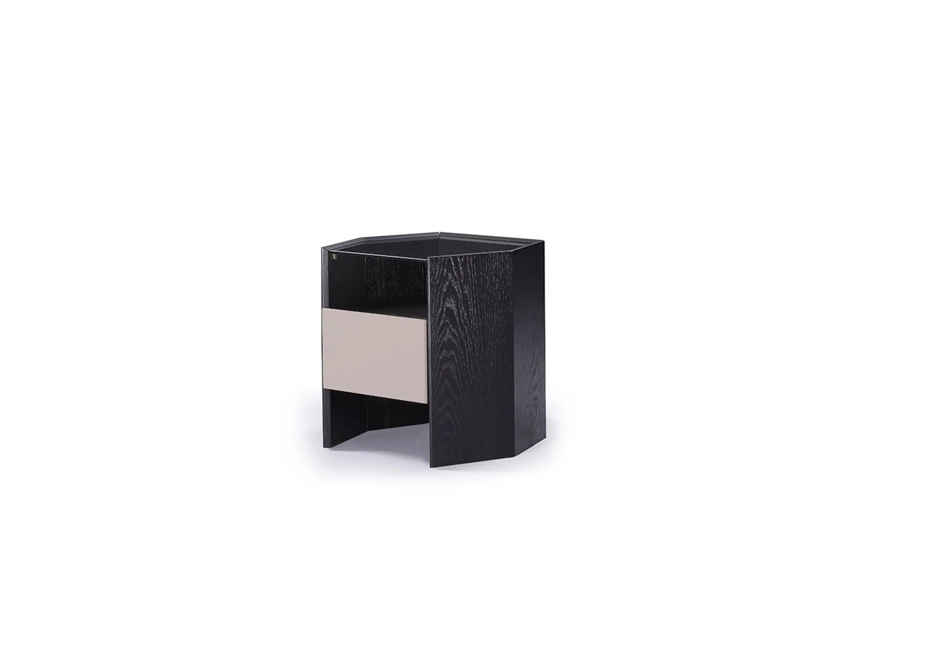 Table de chevet noire contemporaine pour chambres modernes