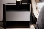 Table de chevet noire contemporaine pour chambres modernes