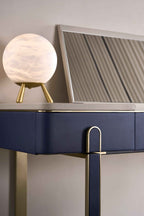 Coiffeuse en cuir sellier de luxe léger DM3-057-1