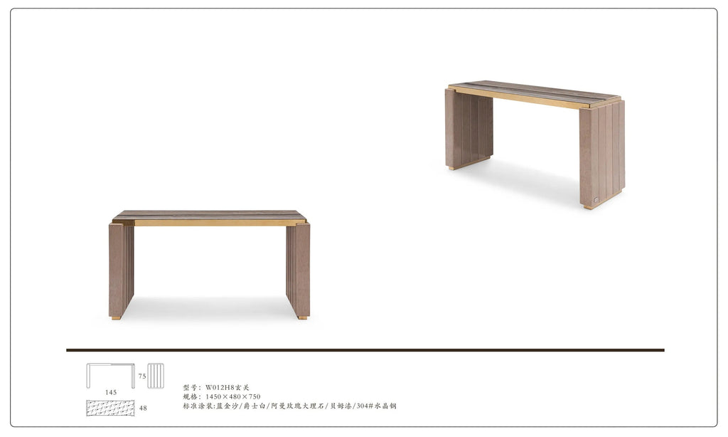 Console élégante pour entrée moderne