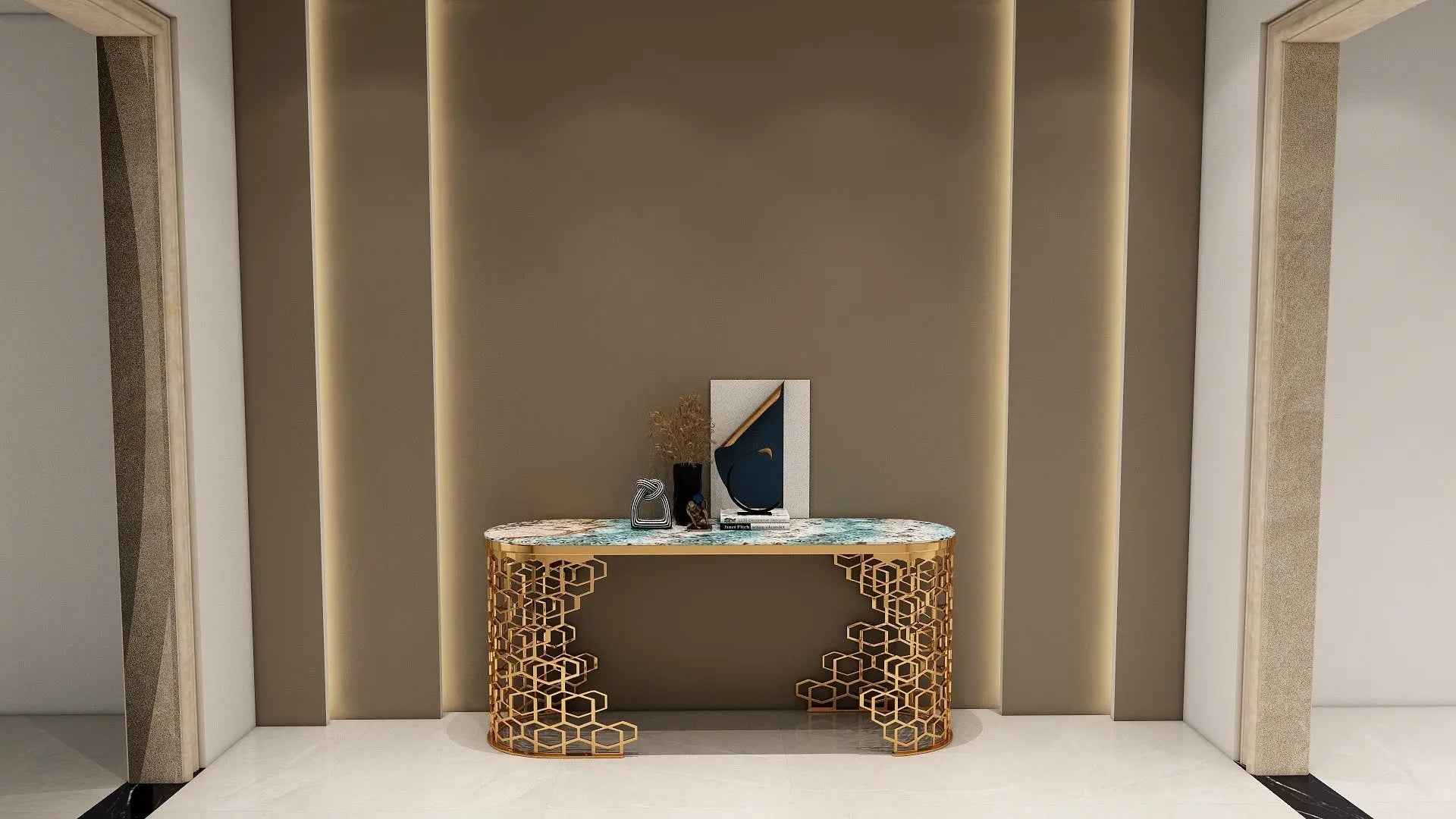 Console élégante pour entrée de foyer