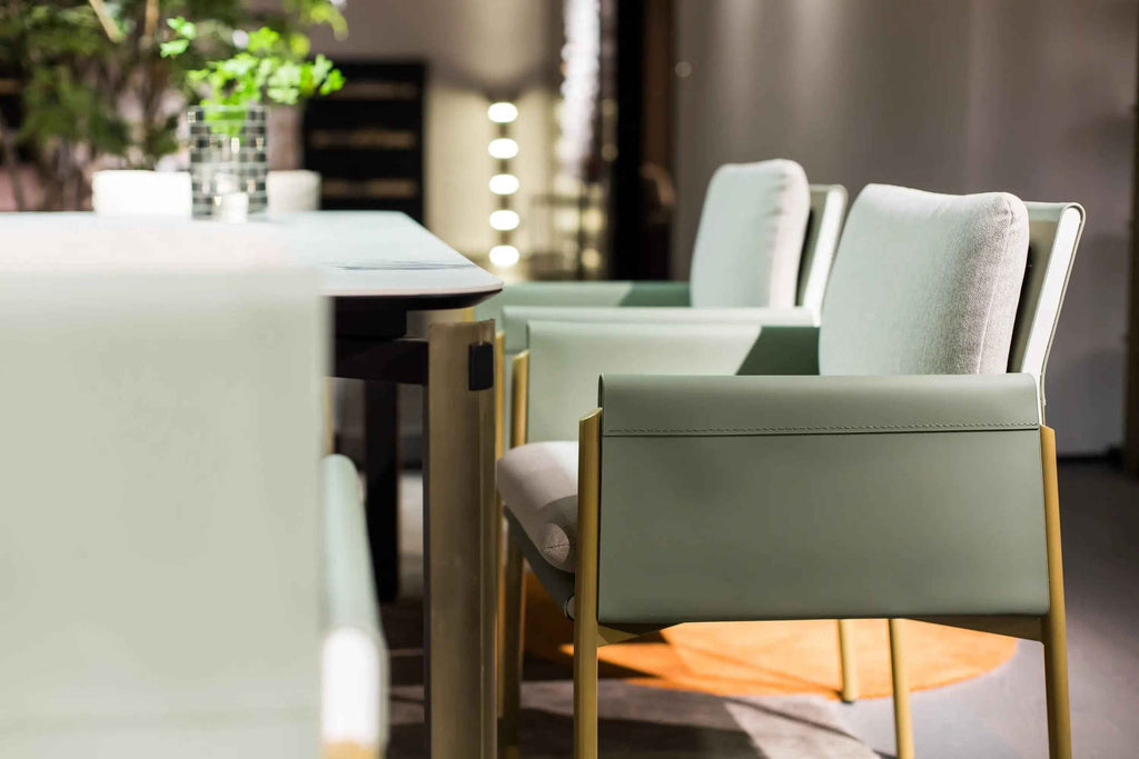 Table à manger minimaliste italien Morandi White Rock Plate HA-2016-1