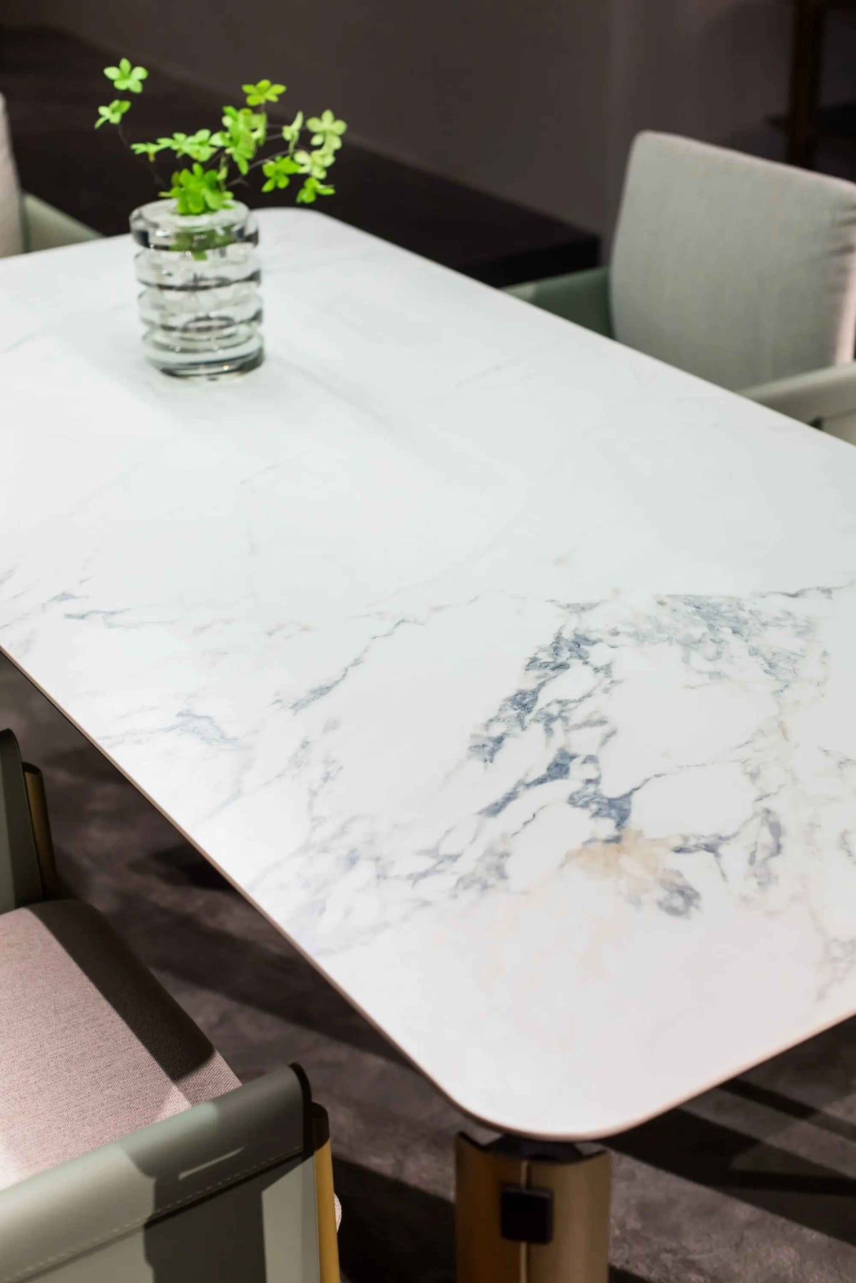 Table à manger minimaliste italien Morandi White Rock Plate HA-2016-1