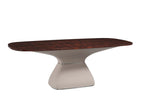 Table à manger moderne en marbre de luxe pour salon