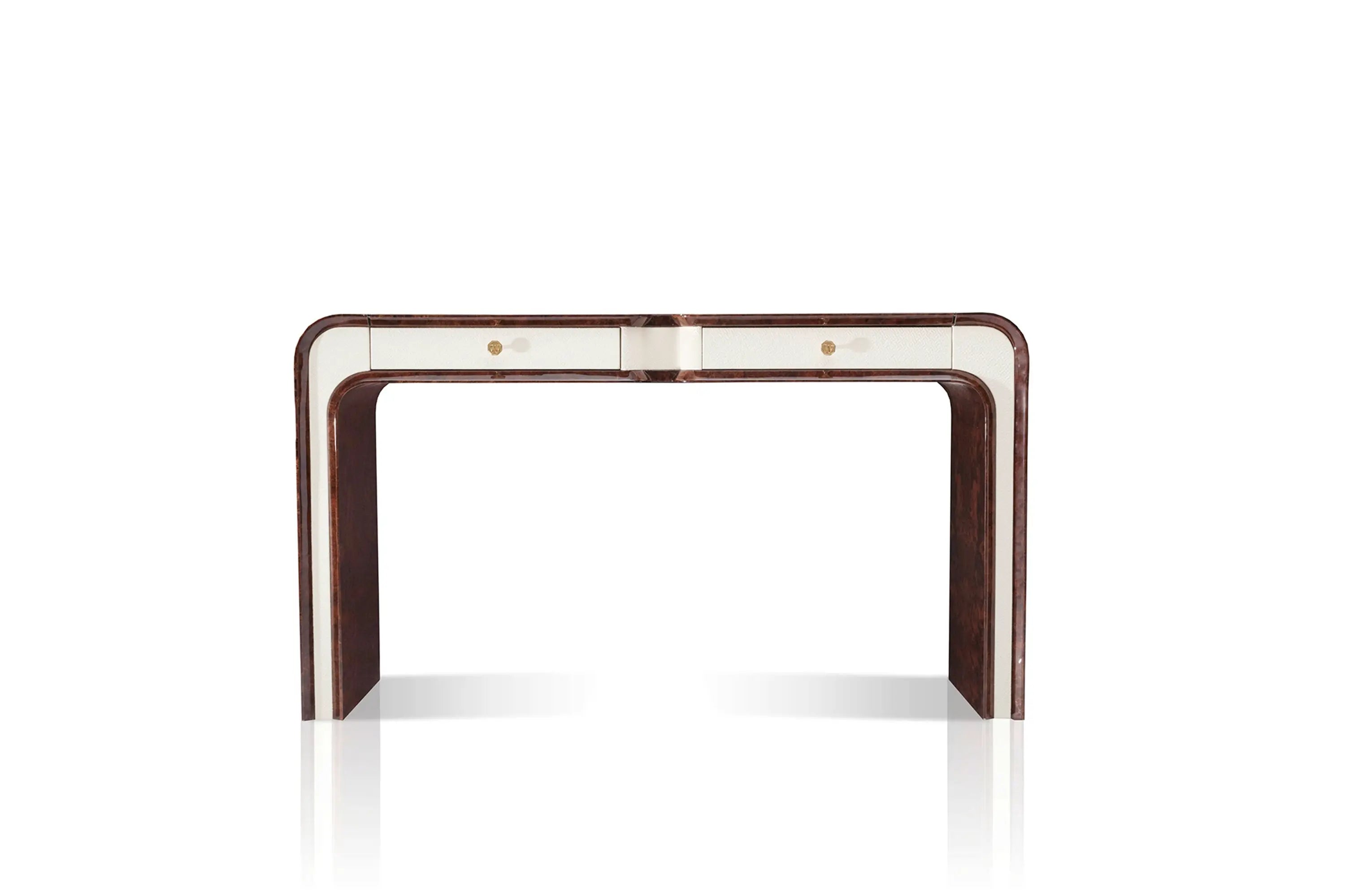 Console en marbre et bois de luxe pour entrée
