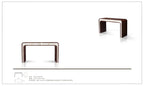Console en marbre et bois de luxe pour entrée