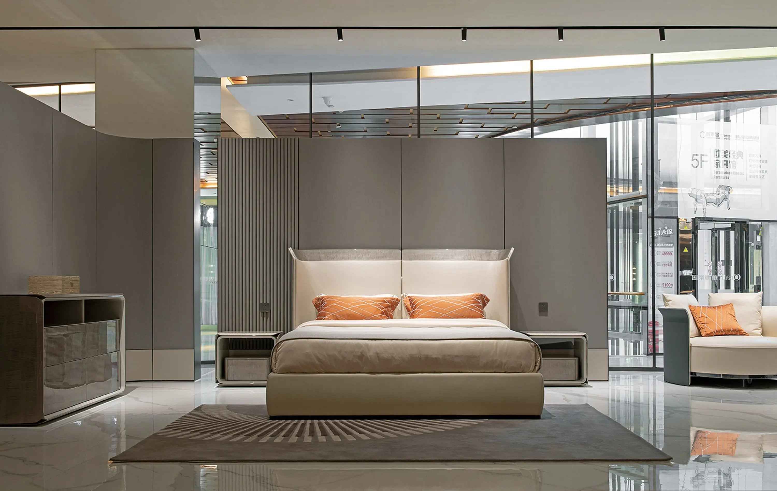 Table de chevet de luxe pour chambre à coucher, pour un espace de sommeil élégant