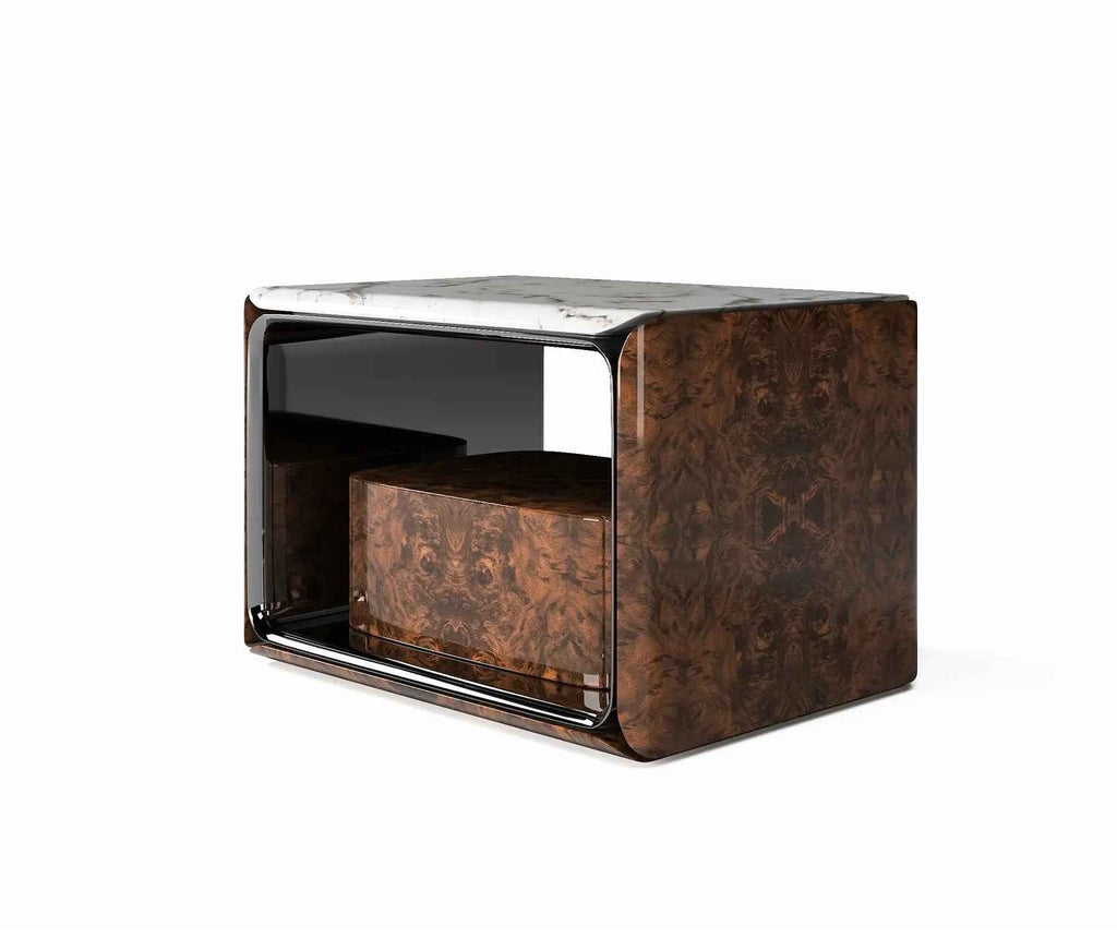 Table de chevet de luxe pour chambre à coucher, pour un espace de sommeil élégant