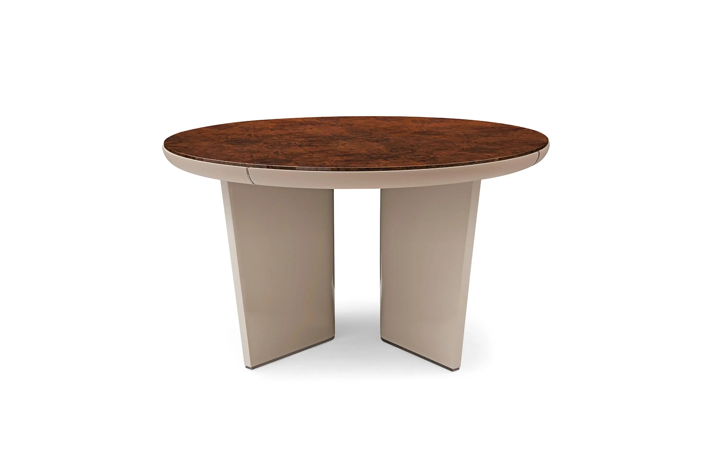 Table à manger ronde de luxe en marbre, style moderne et minimaliste