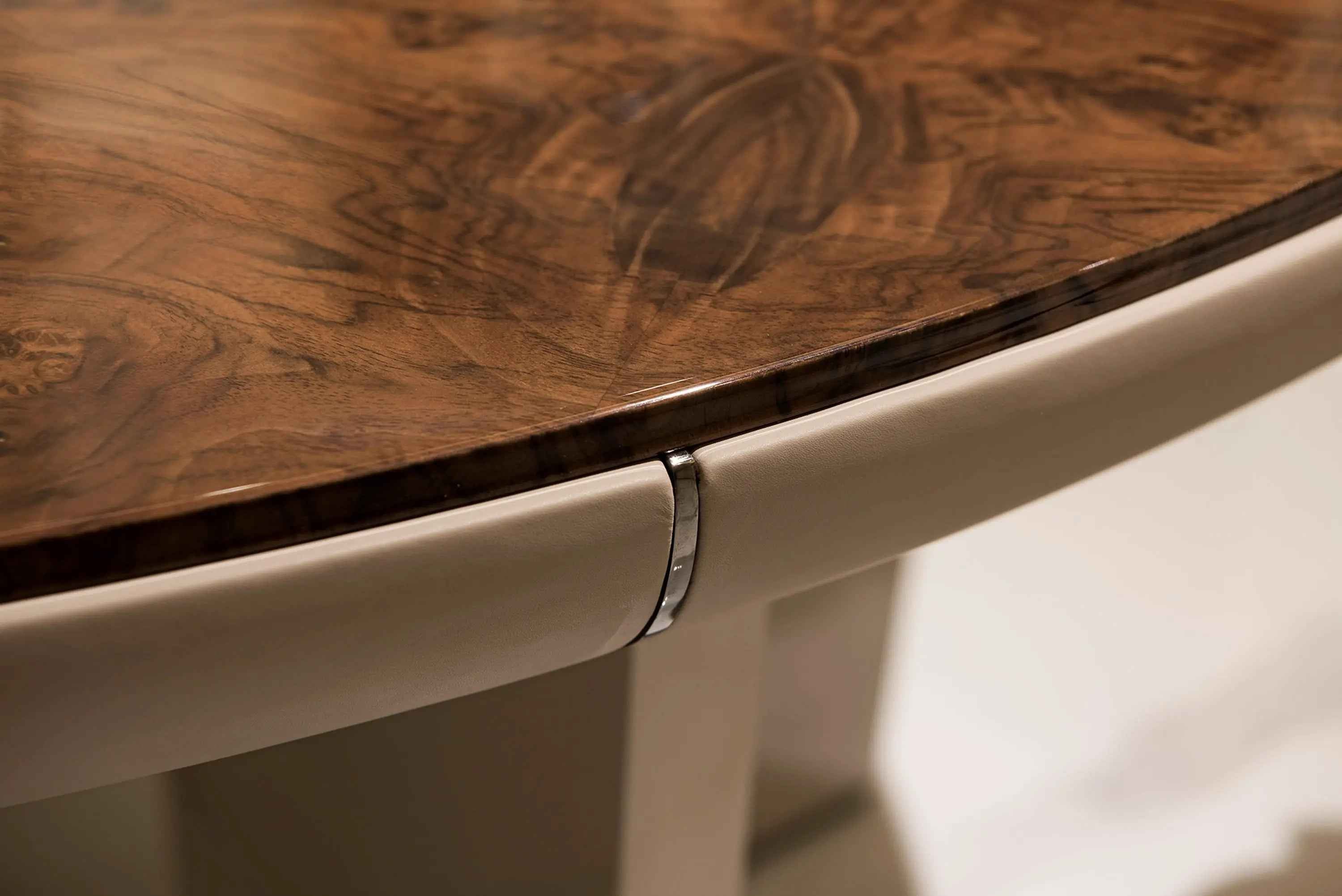 Table à manger ronde de luxe en marbre, style moderne et minimaliste