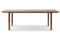 Table à manger moderne en marbre pour un repas élégant