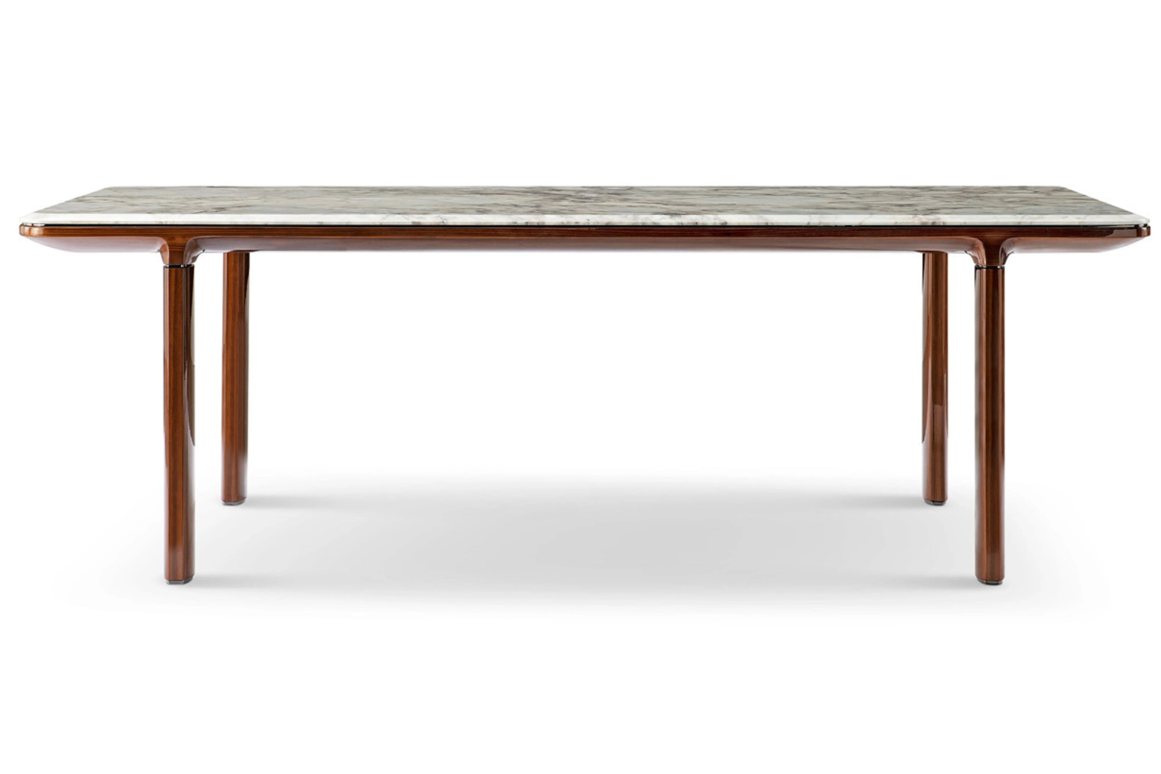 Table à manger moderne en marbre pour un repas élégant