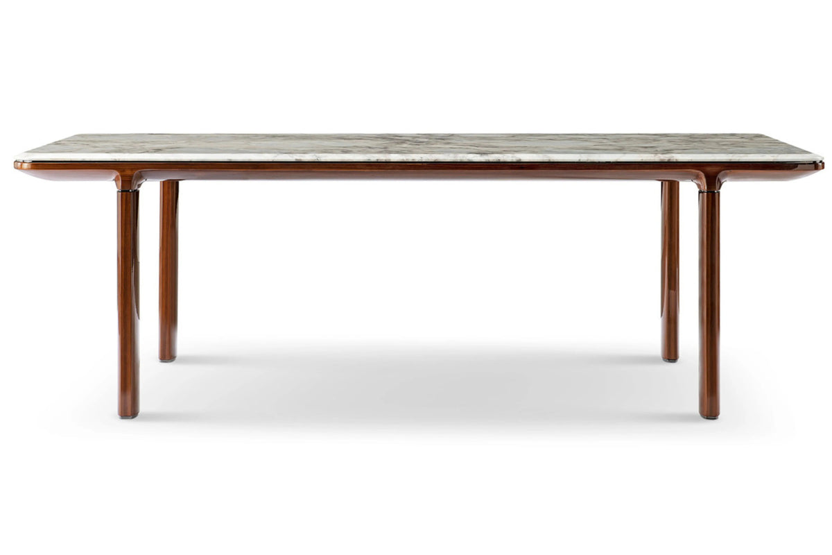 Table à manger moderne en marbre W016D1 Bentley Long pour des repas élégants