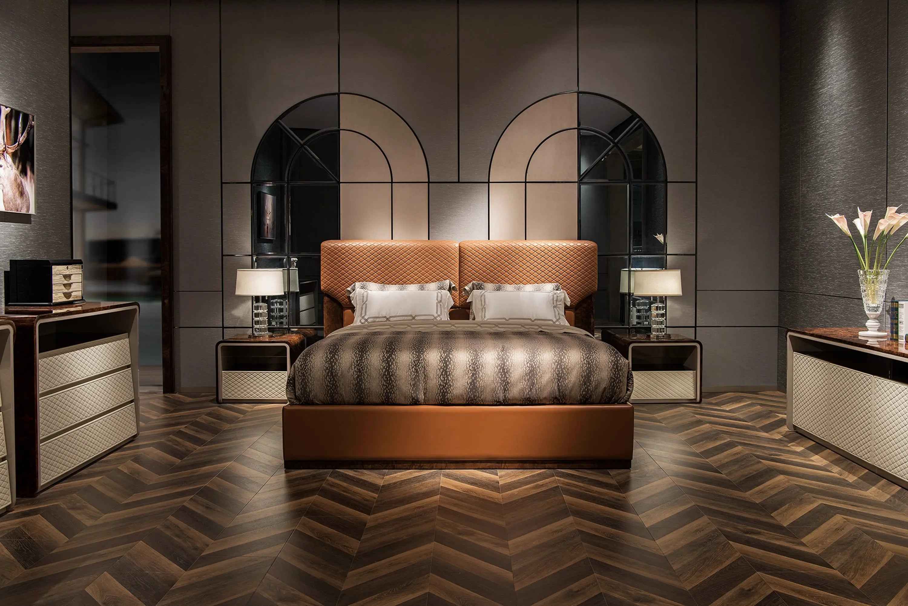 Table de chevet moderne avec tiroir pour chambre à coucher