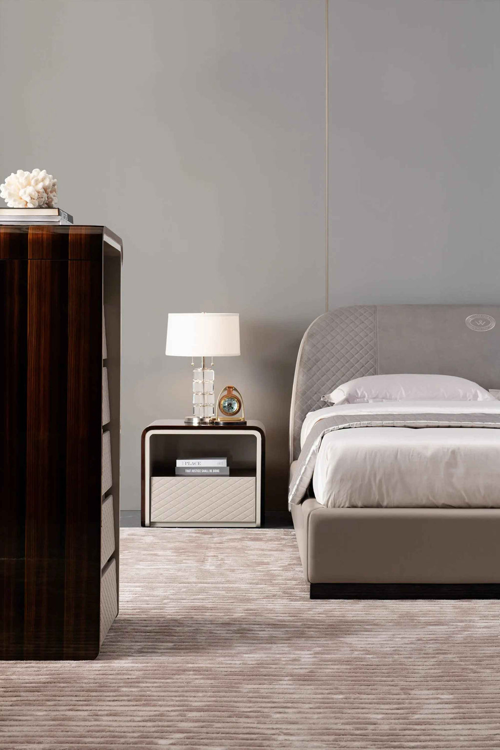 Table de chevet moderne avec tiroir pour chambre à coucher
