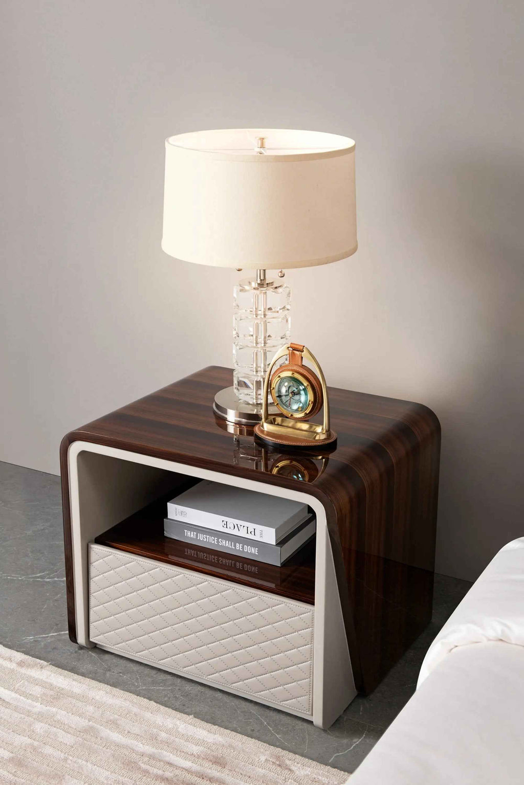 Table de chevet moderne avec tiroir pour chambre à coucher