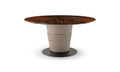 Table à manger ronde de luxe à plateau en bois pour 4 personnes
