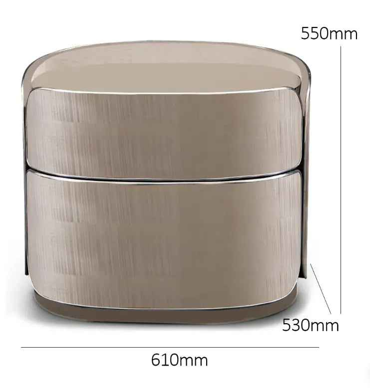 Table de chevet moderne de luxe avec rangement élégant