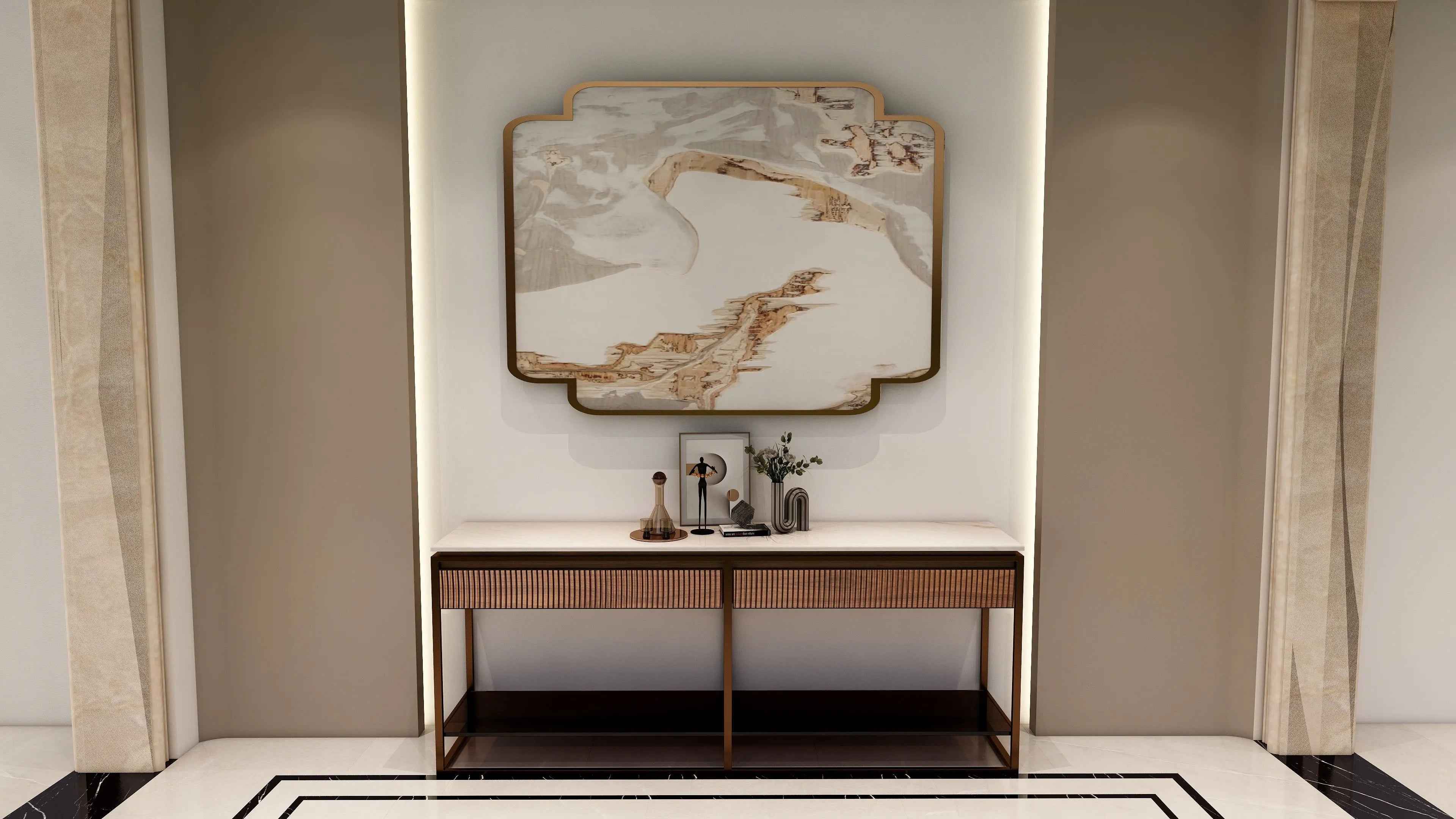 Console Polyvalente pour Entrée, Foyer, Salon