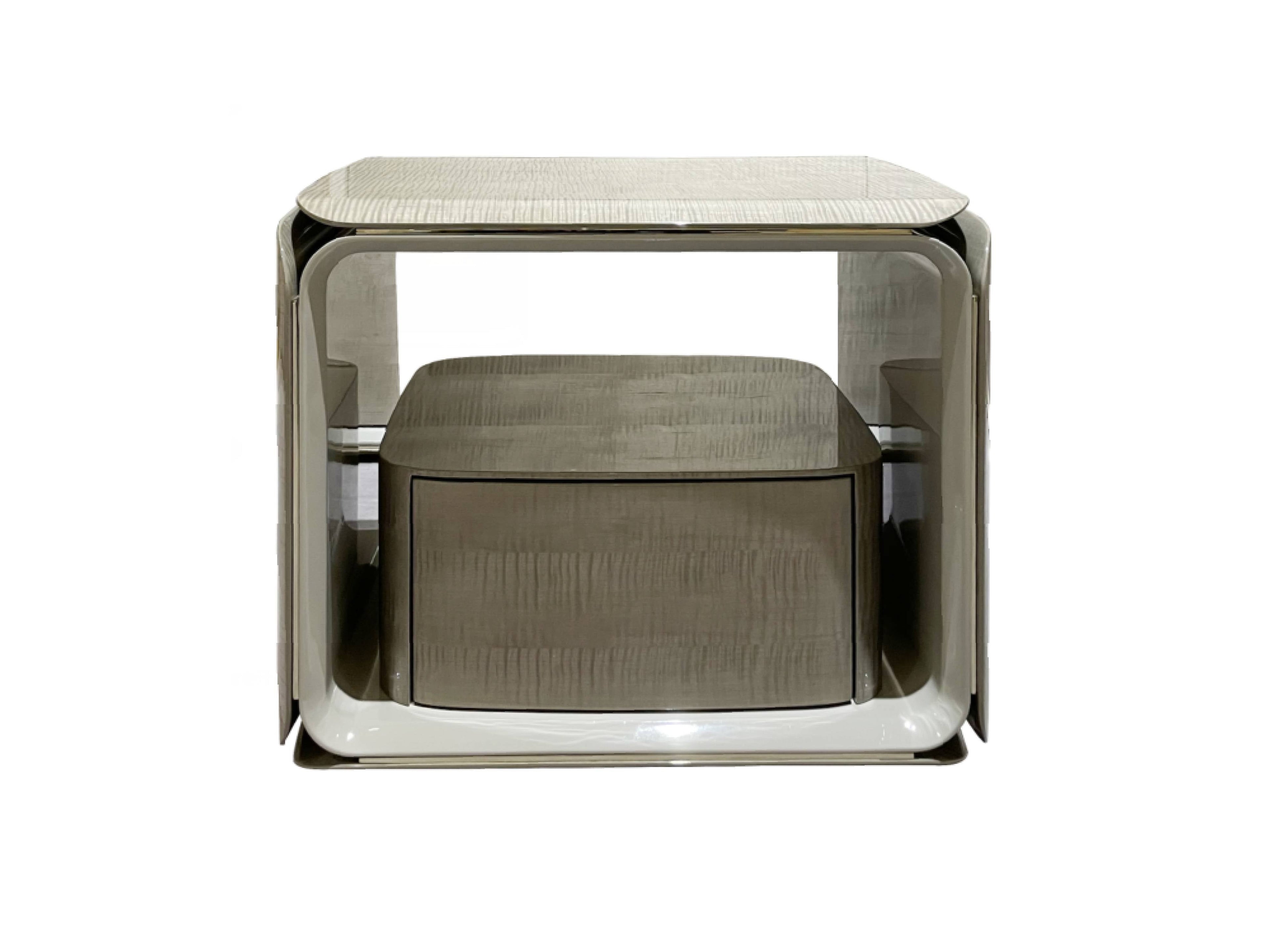 Table de chevet de luxe pour chambre à coucher, pour un espace de sommeil élégant