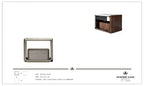 Table de chevet de luxe pour chambre à coucher, pour un espace de sommeil élégant