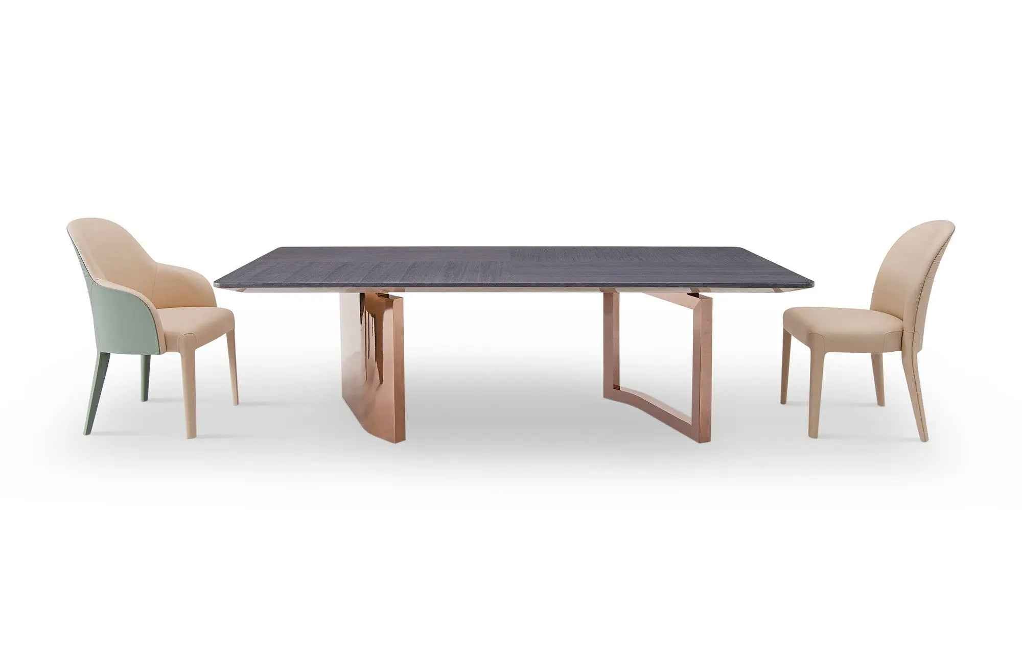 Table à manger rectangulaire moderne pour salles à manger élégantes