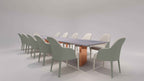 Table à manger rectangulaire moderne pour salles à manger élégantes