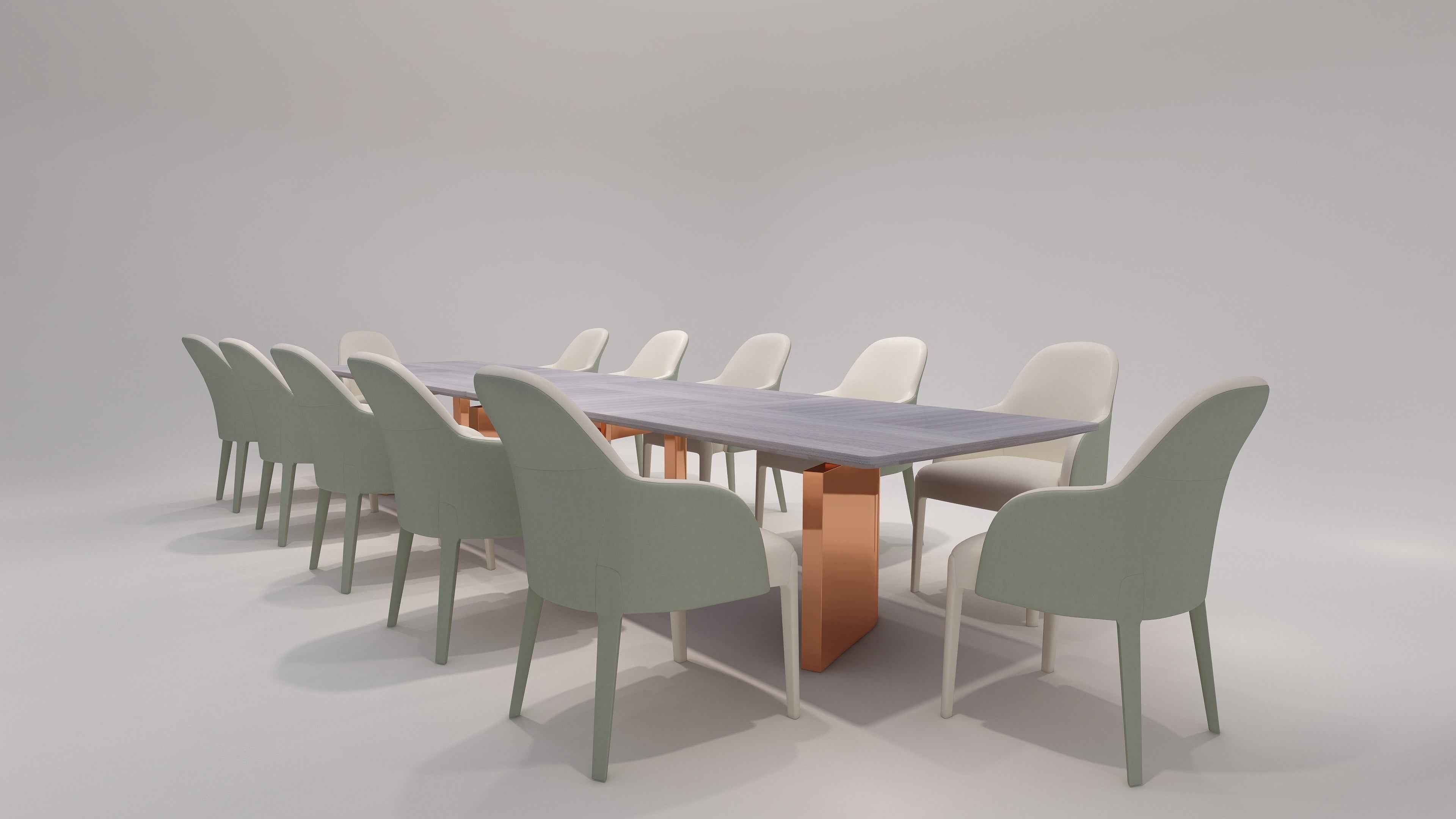 Table à manger rectangulaire moderne pour salles à manger élégantes