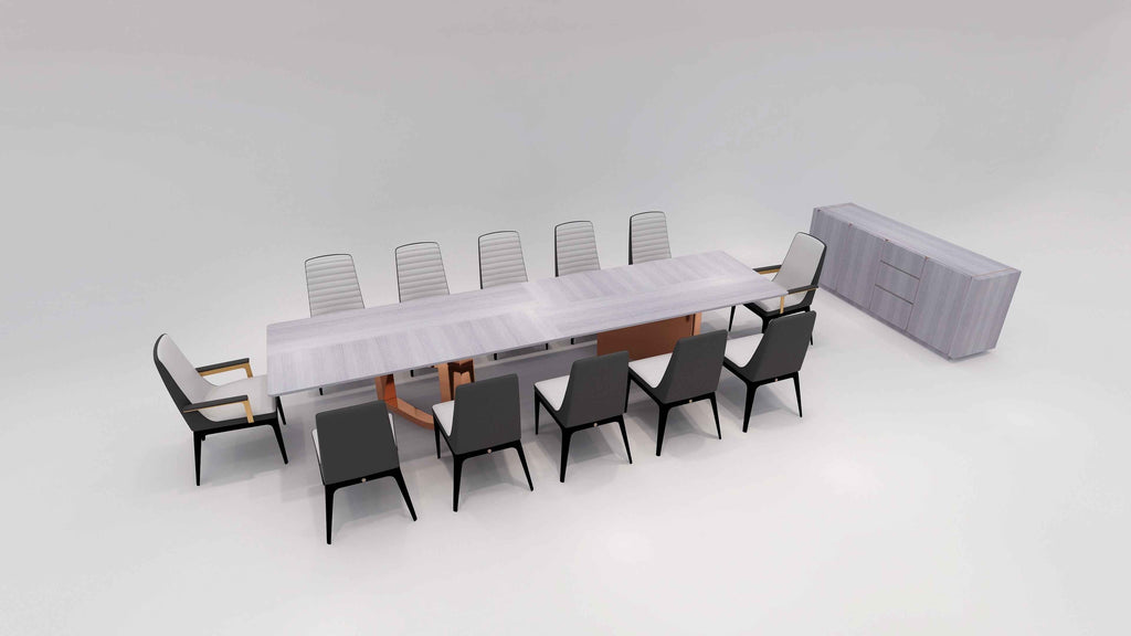 Table à manger rectangulaire moderne pour salles à manger élégantes