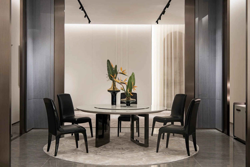 Table à manger ronde et moderne pour la salle à manger