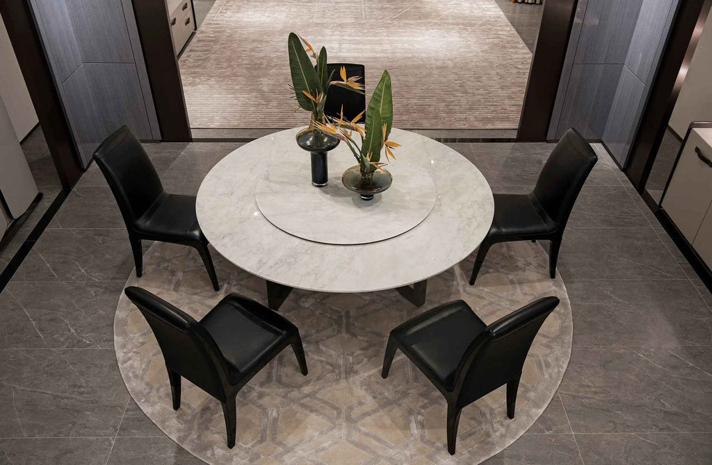 Table à manger ronde et moderne pour la salle à manger