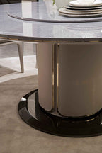 Table à manger moderne et durable pour des espaces repas élégants