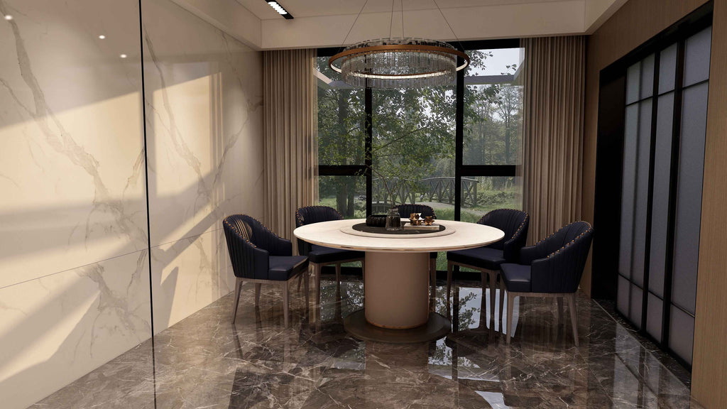 Table à manger moderne et durable pour des espaces repas élégants