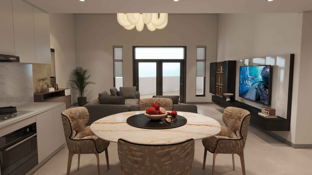 Table à manger moderne pour salles à manger élégantes