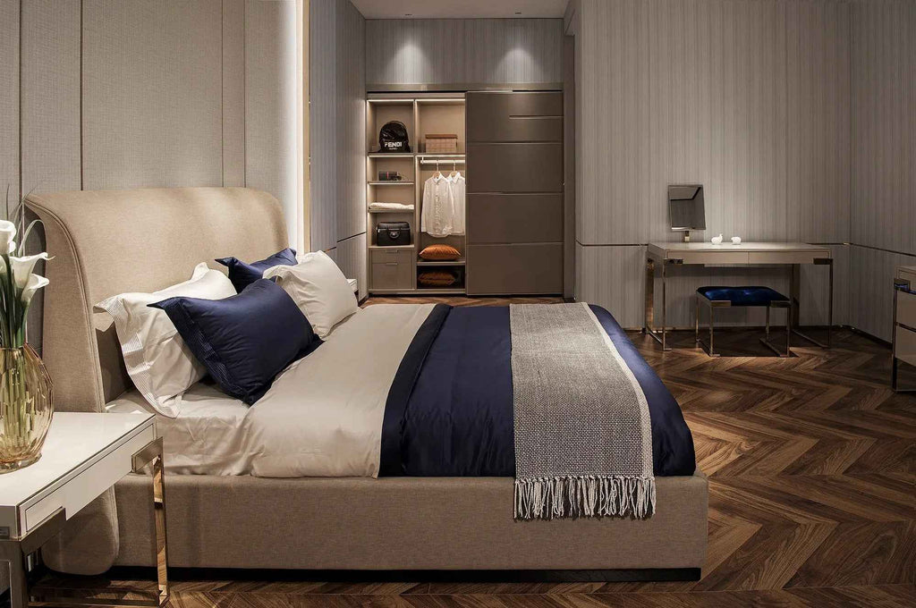 Table de chevet fonctionnelle et élégante pour chambre moderne