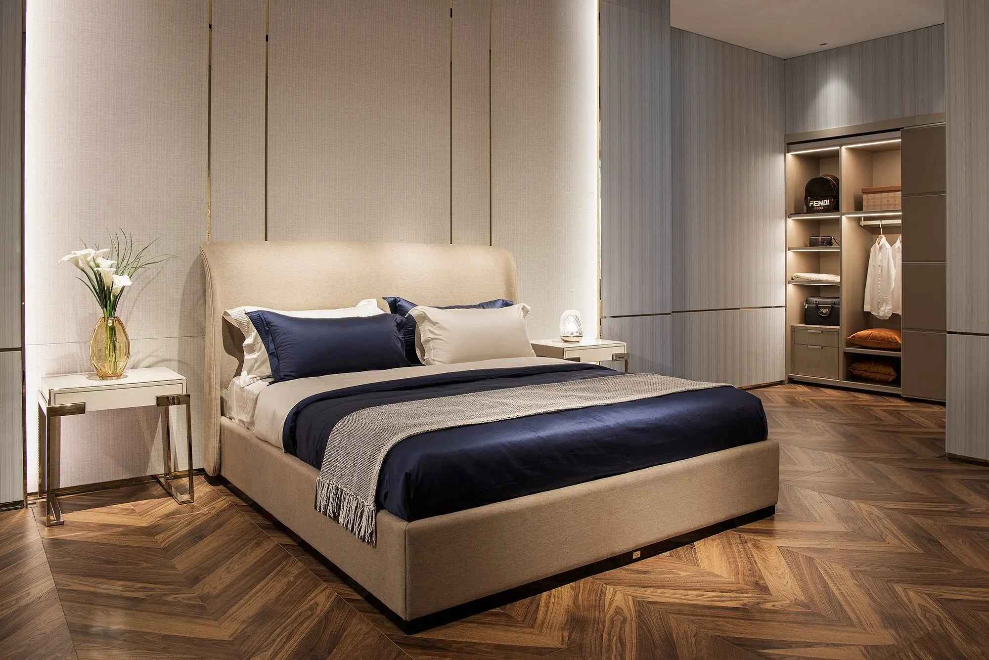 Table de chevet fonctionnelle et élégante pour chambre moderne