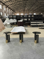 Table d'appoint et table de coin rondes polyvalentes pour le salon