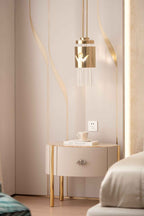 Table de chevet design moderne avec rangement fonctionnel